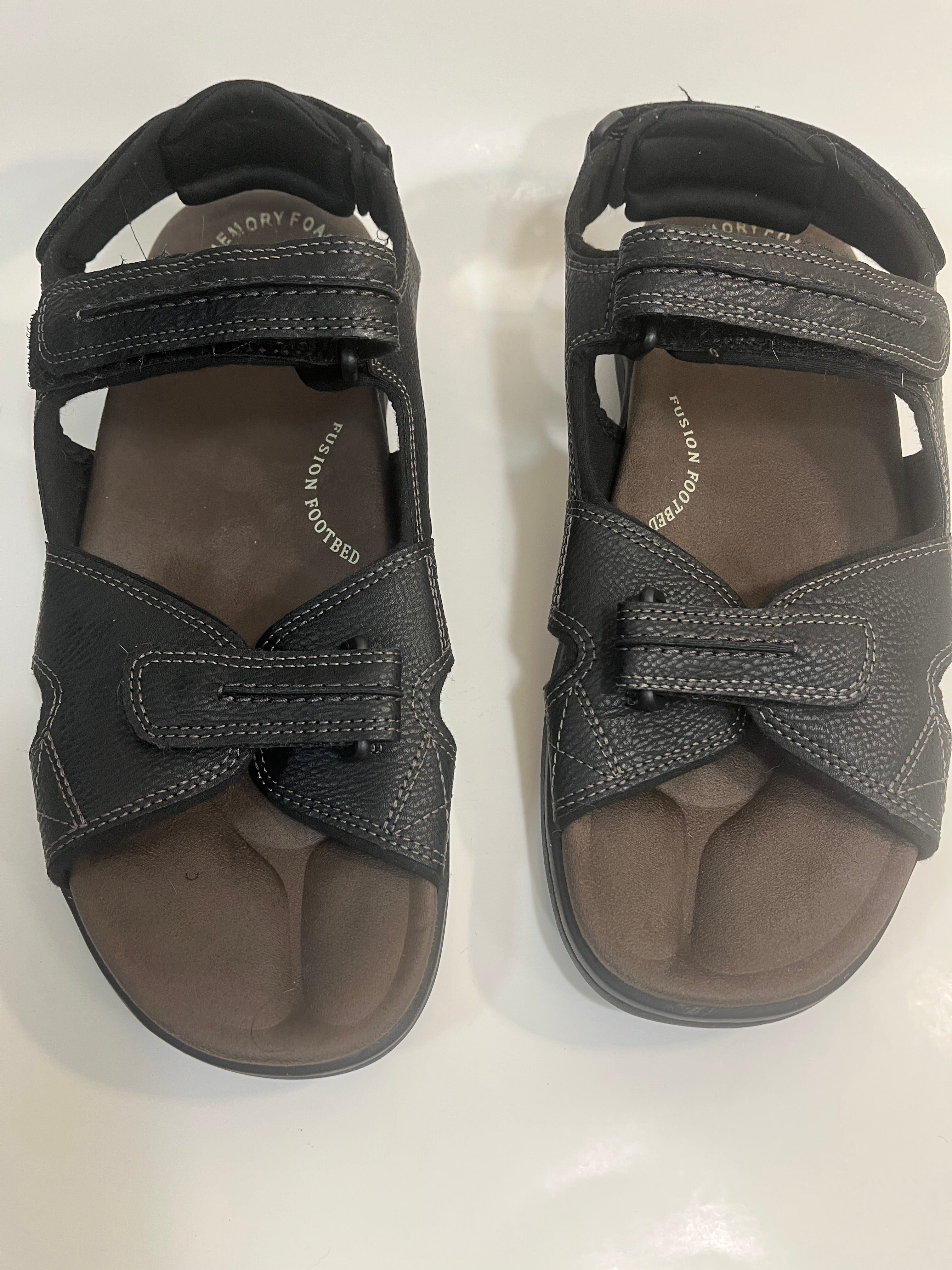 Dockers Men's Memory Foam Sandal - Black (Size 14M) - Lightly Worn
